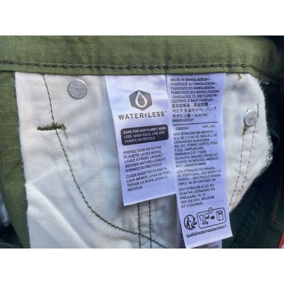 Levi’s Performance 511 Slim Stretch All Seasons Tech Green Pants Men’s W30 L30 - Picture 11 of 16
